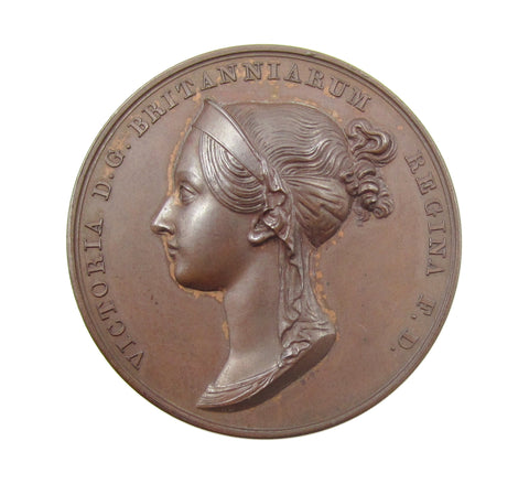 1838 Victoria Coronation 37mm Bronze Cased Medal - By Pistrucci