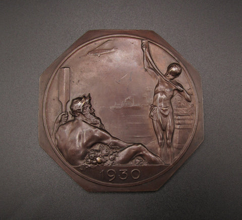 Belgium 1930 Antwerp International Exposition 80mm Medal