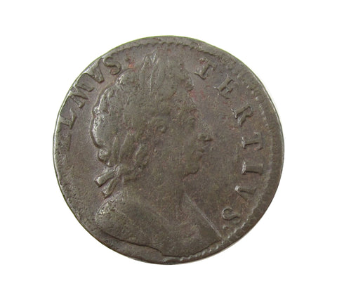 William III 1698 Farthing - B/G - VF