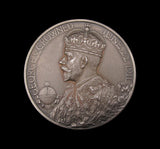 1911 George V Coronation 51mm Silver Medal - Cased