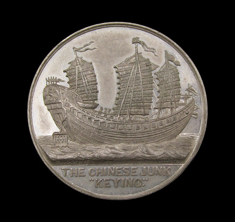 1848 Voyage Of The Junk Keying 45mm Medal - By Halliday