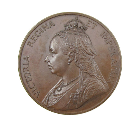 1897 Victoria Diamond Jubilee Halstead 39mm Bronze Medal