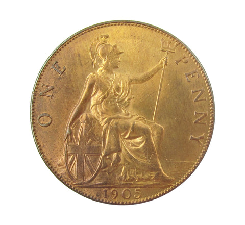 Edward VII 1905 Penny - UNC