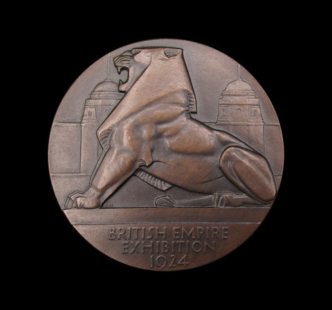 1924 British Empire Exhibition 51mm Bronze Medal - Cased