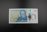 Elizabeth II Polymer £5 Banknote - Very Low Serial AA01 000114