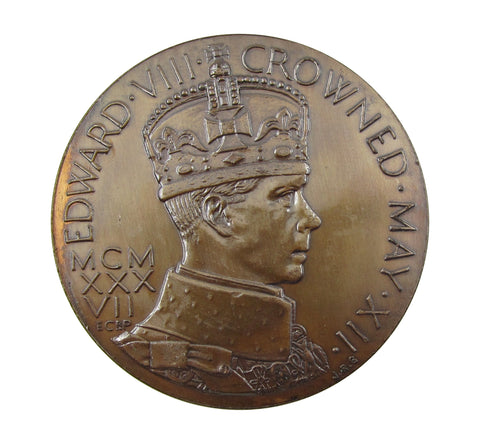 1937 Edward VIII Proposed Coronation 57mm Medal - By Gaunt