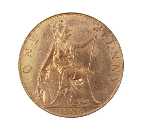 Edward VII 1906 Penny - A/UNC