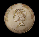 1977 Elizabeth II Silver Jubilee 57mm Silver Medal - By Durbin