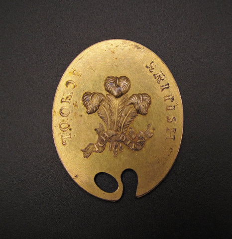 c.1800 Royal Academy London British School Gilt Oval Medal