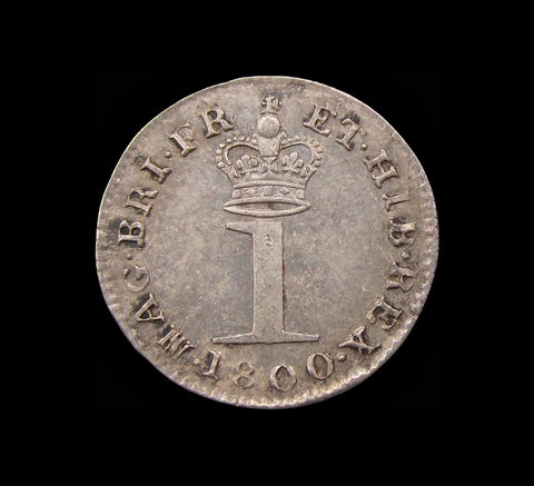 George III 1800 Maundy Penny - GVF