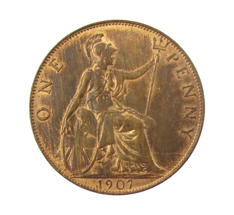 Edward VII 1907 Penny - EF