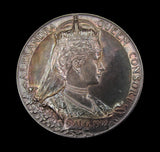 1902 Edward VII Coronation 55mm Silver Medal - Cased