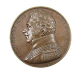 France 1822 Monument To The Duke Of Berry 51mm Medal - By Caque