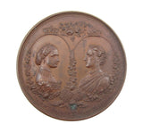 1871 Marriage Of Louise 54mm Bronze Medal - By Ottley