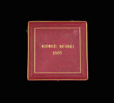 France 1885 Assemblee Nationale 72mm Bronze Medal - By Bourgeois