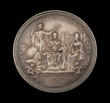 1911 Coronation Of George V 36mm Silver Medal - By Bowcher