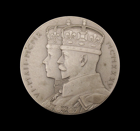 1935 George V Silver Jubilee Royal Mint 57mm Silver Medal - Cased