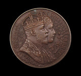 1902 Edward VII Coronation Ashton-Under-Lyne 32mm Medal - By Lane
