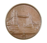 1894 Opening Of Tower Bridge 76mm Bronze Medal - By Bowcher