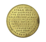 1843 Launching Of The S.S Great Britain 27mm Medal - By Gardner