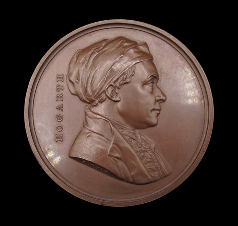 1848 William Hogarth Art Union Of London 55mm Medal - By Wyon