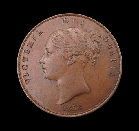 Victoria 1858 Penny - EF