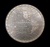 c.1820 Map Of The World Hemispheres 51mm Medal - By Halliday