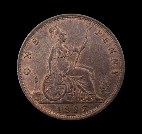 Victoria 1887 Penny - A/UNC