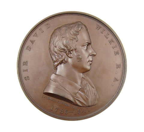 1861 David Wilkie Art Union Of London 55mm Medal - By Wyon