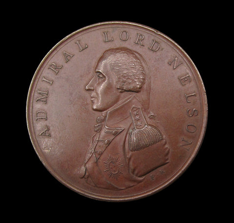 1800 Lord Nelson Return to England 38mm Bronze Medal - By Kempson