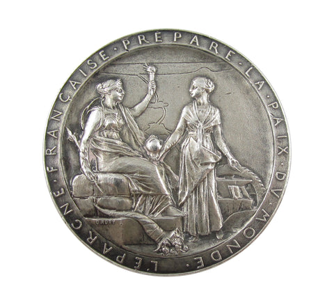 France 1869 Opening Of The Suez Canal 42mm Silver Medal - By Roty