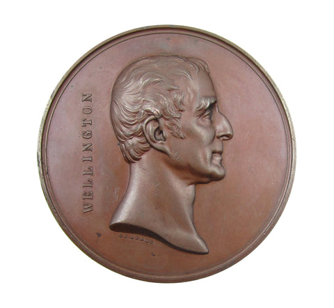 1852 Death Of The Duke Of Wellington 58mm Medal - By Adams