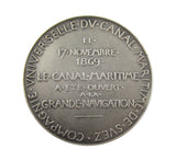 France 1869 Opening Of The Suez Canal 42mm Silver Medal - By Roty