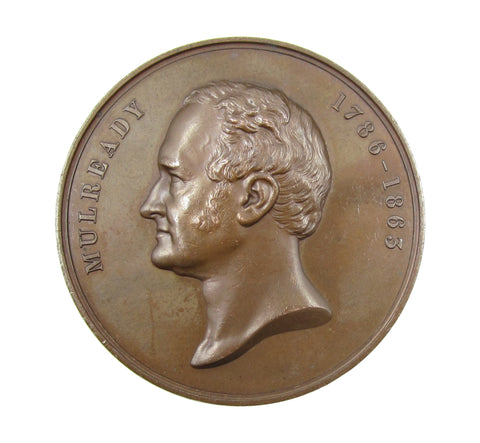 1877 William Mulready Art Union Of London 56mm Medal - By Adams
