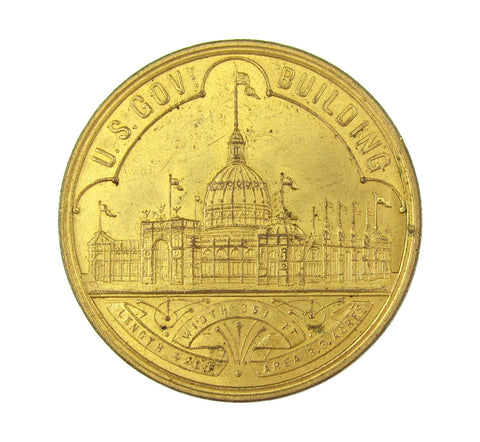USA 1893 World's Columbian Exposition 37mm 'Dollar' Medal