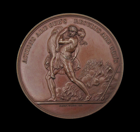 1843 Royal Society For The Protection of Life From Fire 44mm Medal - By Wyon