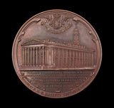 1844 Opening Of The Royal Exchange City Address 52mm Bronze Medal - By Davis