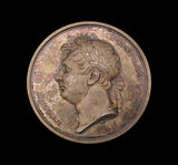 1821 George IV Visit To Ireland 51mm Silver Medal - By Wyon