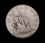 1957 Sailing of The Mayflower II 38mm Silver Medal - By Pinches