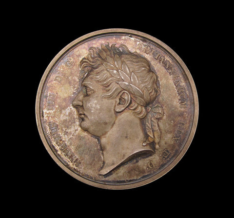1821 George IV Visit To Ireland 51mm Silver Medal - By Wyon