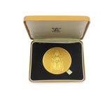 1977 Elizabeth II Silver Jubilee 57mm Gilt Bronze Medal - Cased
