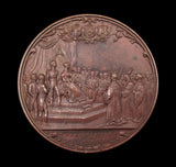 1844 Opening Of The Royal Exchange City Address 52mm Bronze Medal - By Davis