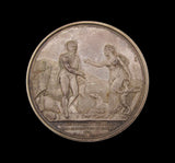 1821 George IV Visit To Ireland 51mm Silver Medal - By Wyon