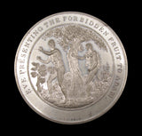 1830 Adam & Eve Forbidden Fruit 73mm WM Medal - By Thomason