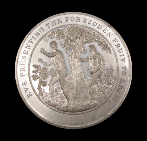 1830 Adam & Eve Forbidden Fruit 73mm WM Medal - By Thomason