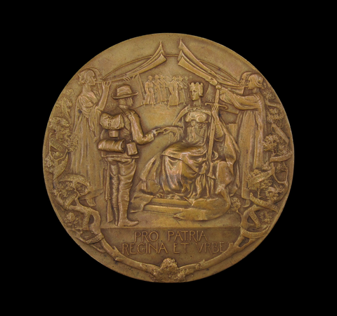 1900 City Of London Imperial Volunteers 76mm Medal - By Frampton