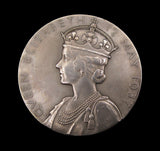 1937 George VI Coronation 57mm Silver Medal - Cased