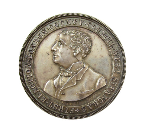 1889 Harry L.W Lawson London County Council 35mm Silver Medal