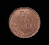Victoria 1843 Half Farthing - NGC MS64RB