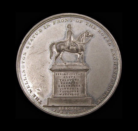 1844 Duke Of Wellington Royal Exchange 43mm Medal - By Davis